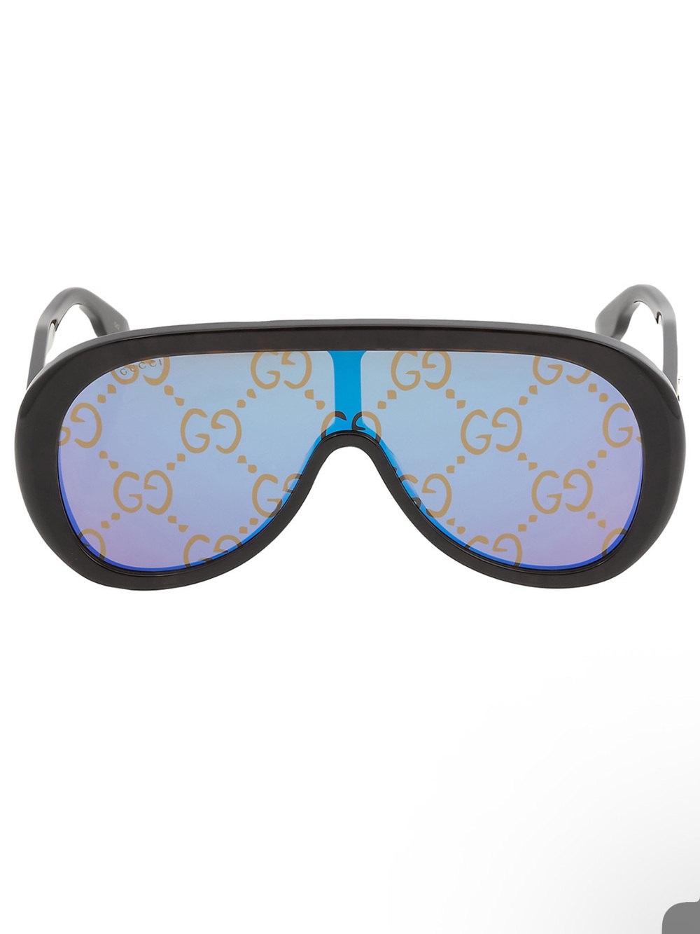 Gucci Blue Logo Mask Unisex Sunglasses
GG1370S 002 99 Auth logo monogram lens